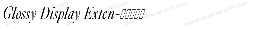 Glossy Display Exten字体转换